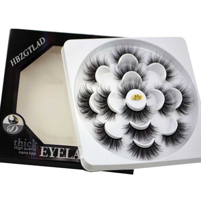 HBZGTLAD 2/4/7 pairs natural false eyelashes fake lashes long makeup 3d mink lashes eyelash extension mink eyelashes for beauty