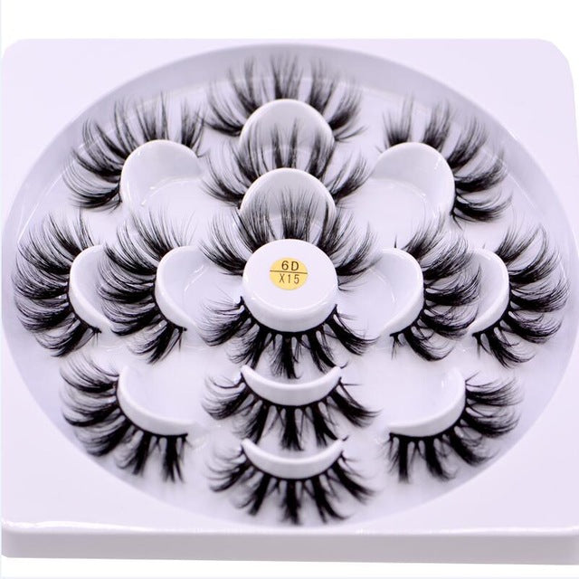 HBZGTLAD 2/4/7 pairs natural false eyelashes fake lashes long makeup 3d mink lashes eyelash extension mink eyelashes for beauty