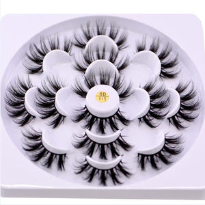 HBZGTLAD 2/4/7 pairs natural false eyelashes fake lashes long makeup 3d mink lashes eyelash extension mink eyelashes for beauty