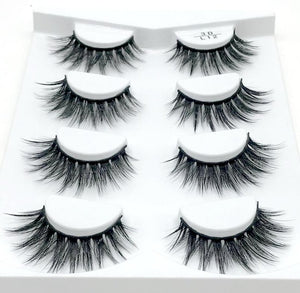 HBZGTLAD 2/4/7 pairs natural false eyelashes fake lashes long makeup 3d mink lashes eyelash extension mink eyelashes for beauty