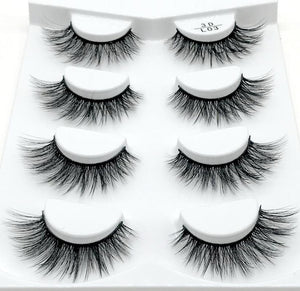 HBZGTLAD 2/4/7 pairs natural false eyelashes fake lashes long makeup 3d mink lashes eyelash extension mink eyelashes for beauty