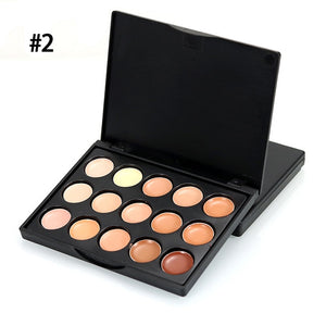 15 Color Eyeshadow Palettes Long-lasting Foundation Natural Professional Concealer Face Contour Palette Eye Makeup Palette TSLM2