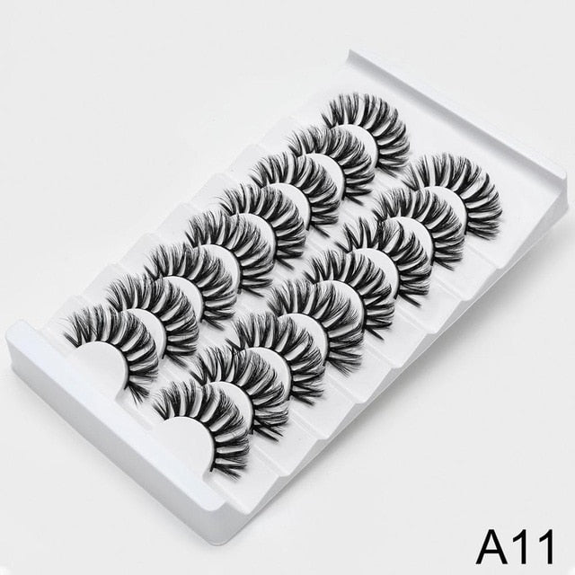 SEXYSHEEP 2/8/20 pairs 15-20mm natural 3D false eyelashes fake lashes makeup kit Mink Lashes extension mink eyelashes maquiagem