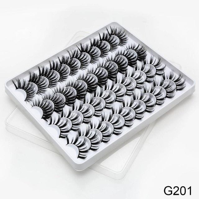 SEXYSHEEP 2/8/20 pairs 15-20mm natural 3D false eyelashes fake lashes makeup kit Mink Lashes extension mink eyelashes maquiagem