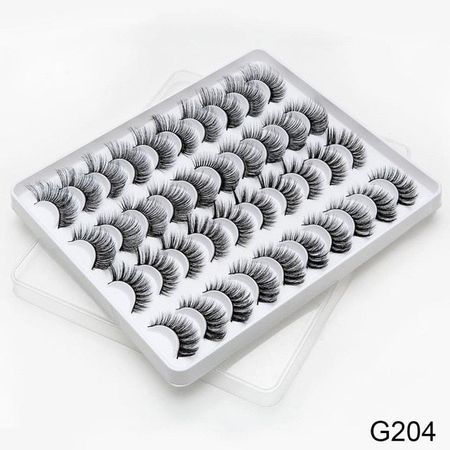 SEXYSHEEP 2/8/20 pairs 15-20mm natural 3D false eyelashes fake lashes makeup kit Mink Lashes extension mink eyelashes maquiagem