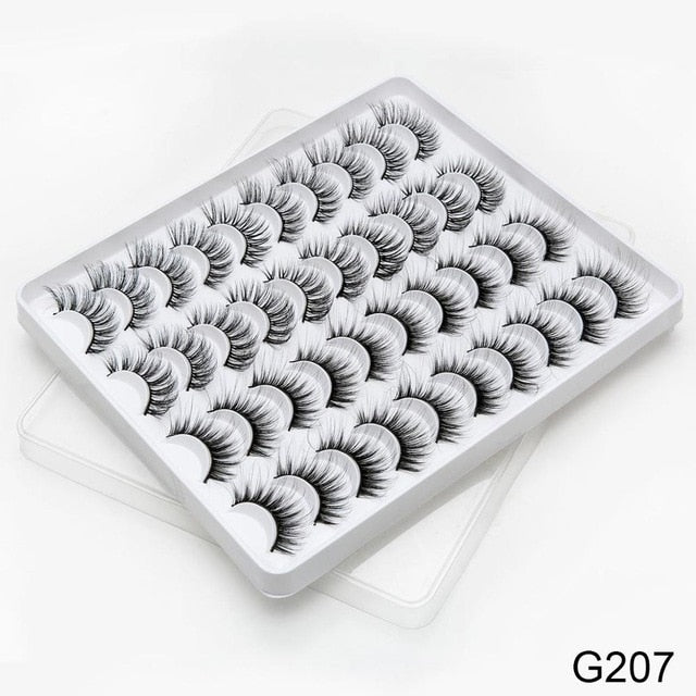 SEXYSHEEP 2/8/20 pairs 15-20mm natural 3D false eyelashes fake lashes makeup kit Mink Lashes extension mink eyelashes maquiagem