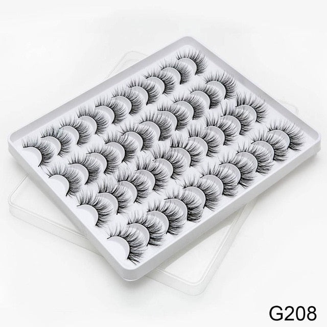 SEXYSHEEP 2/8/20 pairs 15-20mm natural 3D false eyelashes fake lashes makeup kit Mink Lashes extension mink eyelashes maquiagem