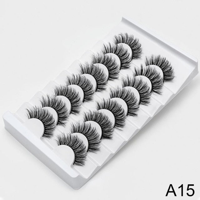 SEXYSHEEP 2/8/20 pairs 15-20mm natural 3D false eyelashes fake lashes makeup kit Mink Lashes extension mink eyelashes maquiagem