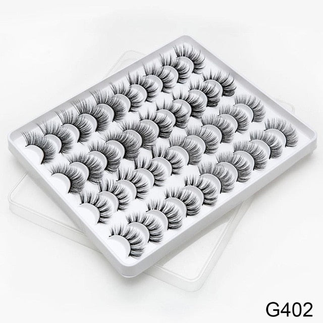 SEXYSHEEP 2/8/20 pairs 15-20mm natural 3D false eyelashes fake lashes makeup kit Mink Lashes extension mink eyelashes maquiagem