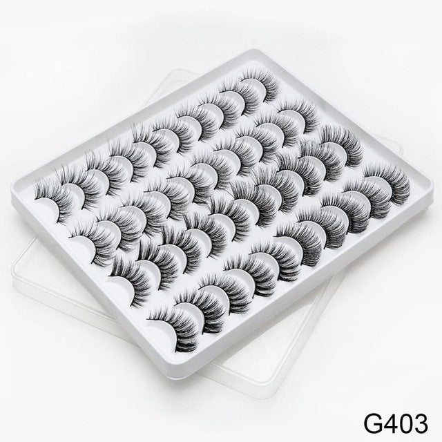 SEXYSHEEP 2/8/20 pairs 15-20mm natural 3D false eyelashes fake lashes makeup kit Mink Lashes extension mink eyelashes maquiagem