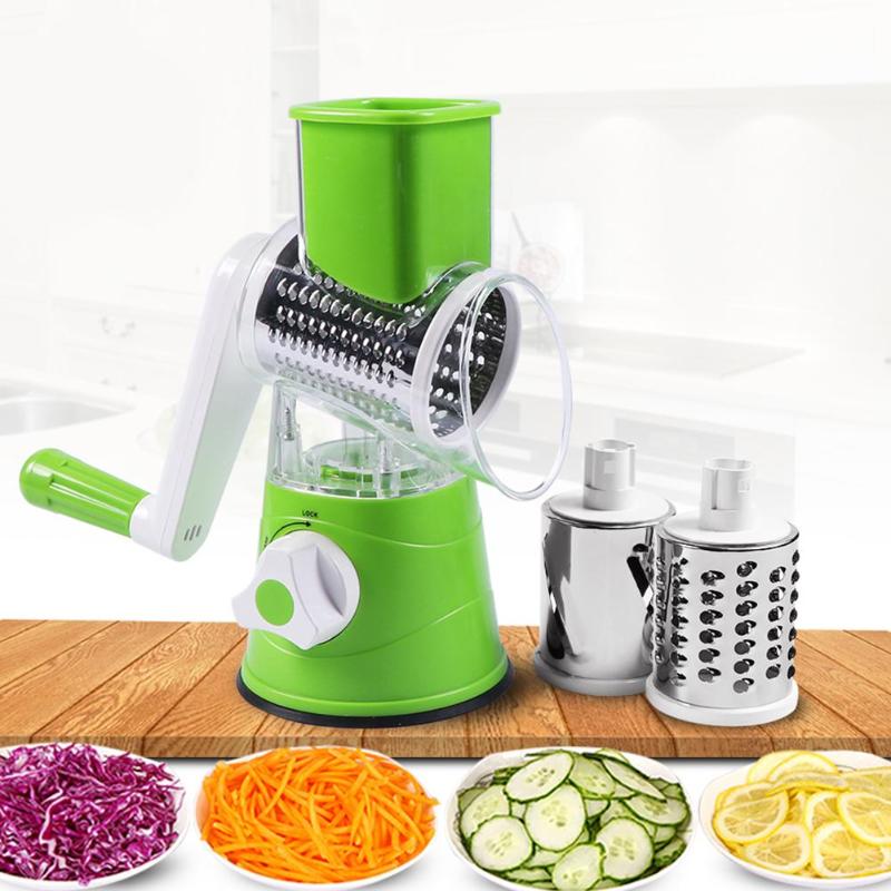 Manual Vegetable Cutter Slicer Multifunctional Round Mandoline Slicer Potato Cheese Kitchen Gadgets Kitchen Accessories Cooking