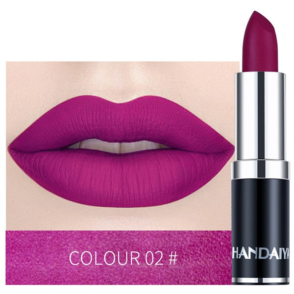 Hot Matte Lipstick Vitamin Nude Color Lip Stick Nutritious Moisturizer Pumpkin Color Luxury Women Batom Cosmetics Makeup TSLM2