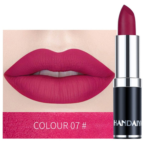 Hot Matte Lipstick Vitamin Nude Color Lip Stick Nutritious Moisturizer Pumpkin Color Luxury Women Batom Cosmetics Makeup TSLM2