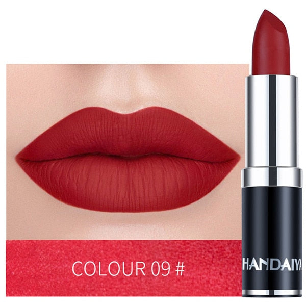 Hot Matte Lipstick Vitamin Nude Color Lip Stick Nutritious Moisturizer Pumpkin Color Luxury Women Batom Cosmetics Makeup TSLM2