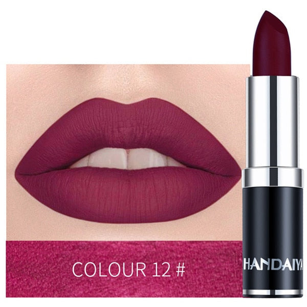 Hot Matte Lipstick Vitamin Nude Color Lip Stick Nutritious Moisturizer Pumpkin Color Luxury Women Batom Cosmetics Makeup TSLM2