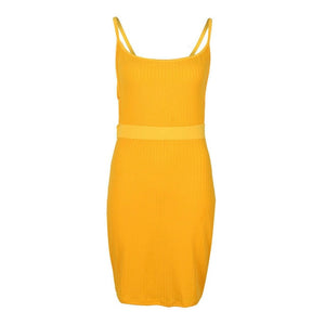 Fashion women bandage bodycon square collar sleeveless strap dress ladies evening club party short mini dress