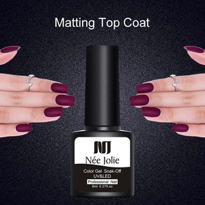 NEE JOLIE 60 Colors 8ml Gel Nail Polish LED UV Gel For Nail Gray Red Pink Soak Off Nail Art Varnish Hybrid Nail Gel Polish