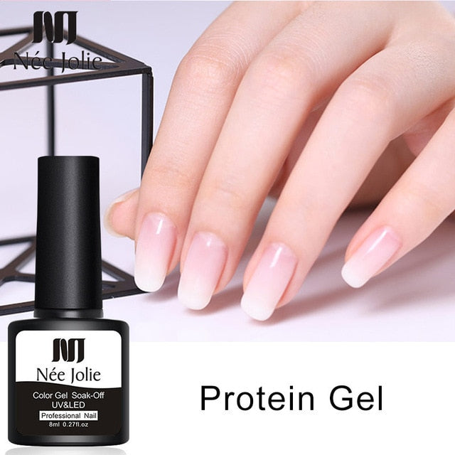 NEE JOLIE 60 Colors 8ml Gel Nail Polish LED UV Gel For Nail Gray Red Pink Soak Off Nail Art Varnish Hybrid Nail Gel Polish