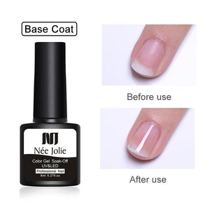 NEE JOLIE 60 Colors 8ml Gel Nail Polish LED UV Gel For Nail Gray Red Pink Soak Off Nail Art Varnish Hybrid Nail Gel Polish