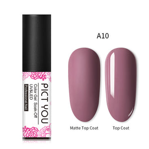 PICT YOU 5m Matte UV Nail Gel Polish Pink Black 45 Colors Nail Art Gel Polish Matte Top Coat Soak Off Gel Laquer Varnish Lacquer