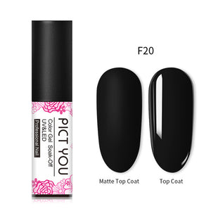 PICT YOU 5m Matte UV Nail Gel Polish Pink Black 45 Colors Nail Art Gel Polish Matte Top Coat Soak Off Gel Laquer Varnish Lacquer