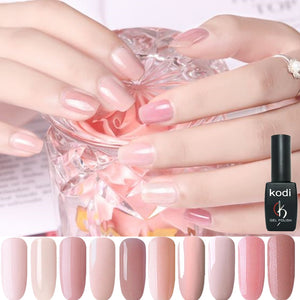 KODI UV Gel Nail Polish LED Lamp Gel Lacquer professional Gel Polish Pure Colors Semi Permanent Gel Varnish Nail Primer Base Top