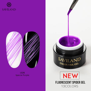 SAVILAND Metallic Spider Gel Nail Polish 6ml Wire Drawing Nail Gel Metallic Mirror Effect Painting Nails for Pulling Line