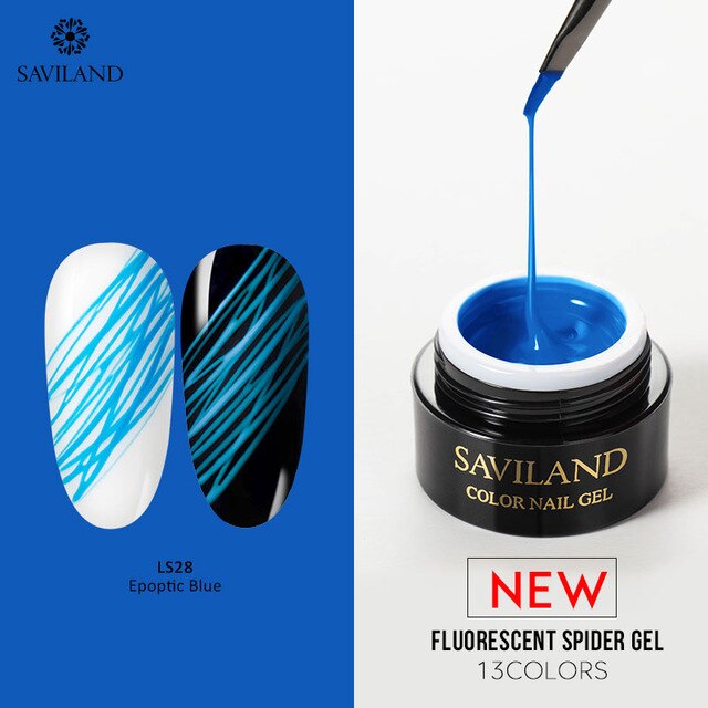 SAVILAND Metallic Spider Gel Nail Polish 6ml Wire Drawing Nail Gel Metallic Mirror Effect Painting Nails for Pulling Line