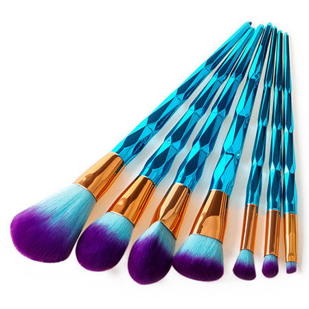 4/7/10Pcs Diamond Makeup Brushes Set Foundation Blending Powder Eyeshadow Contour Concealer Blush Cosmetic Beauty Make Up Tools