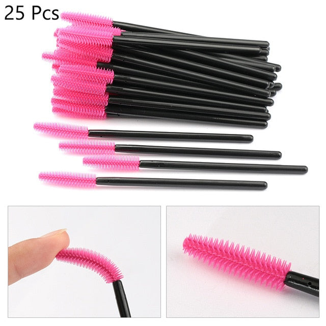 HMQ Disposable Silicone Gel Eyelash Brush Comb Mascara Wands Eye Lashes Extension Tool Professional Beauty Makeup Tool For Women