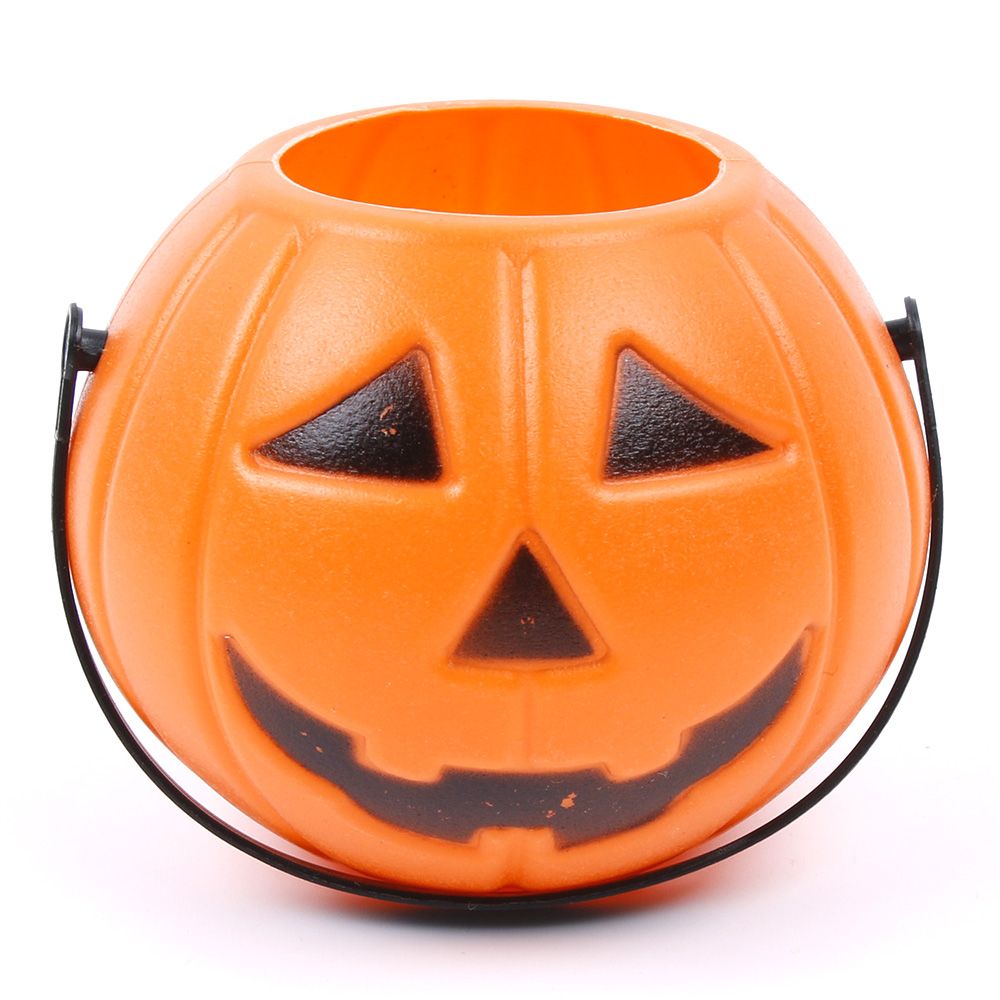 Halloween Party Props Plastic Pumpkin Bucket Trick Cosplay Decor Pouch Halloween Lantern Home Shop Party Lovely Decorating Tools