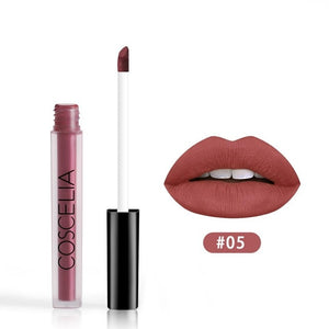 COSCELIA 15 Colors Waterproof Matte Lipstick Red Lip Long Lasting Lipstick Matte For Makeup Red Lip Matte Long Lasting Gift