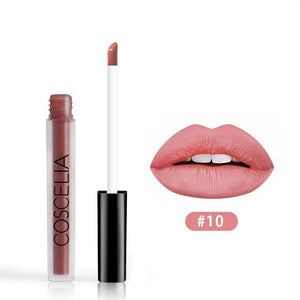 COSCELIA 15 Colors Waterproof Matte Lipstick Red Lip Long Lasting Lipstick Matte For Makeup Red Lip Matte Long Lasting Gift