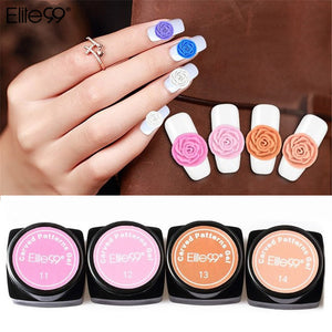 Elite99 Nail Art Design 3D UV/LED Color Gel DIY Nail Beauty Plasticine Gel 3D Modeling Sculpture Carved Painting Gel Lacquer