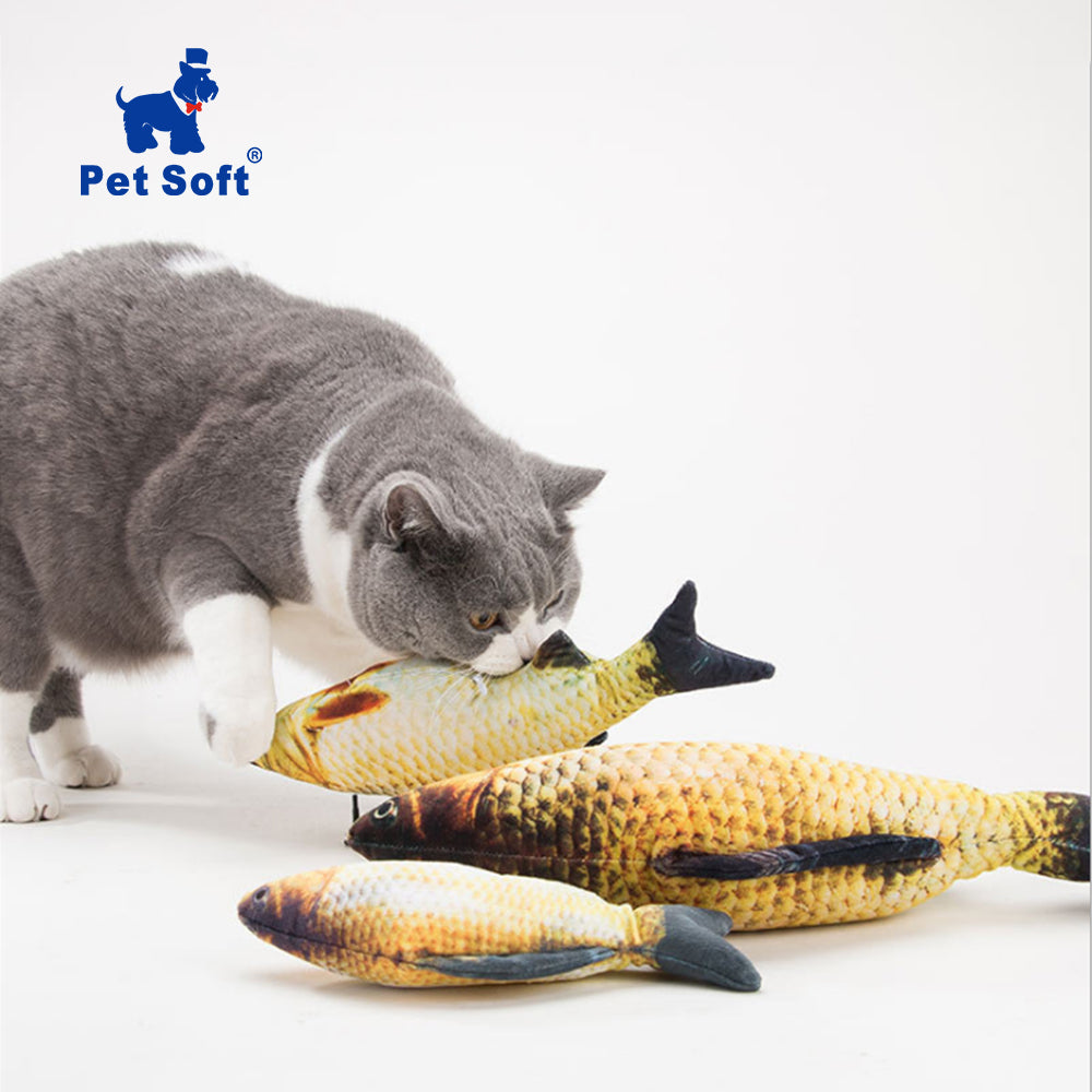 Cat Soft Plush Creative 3D Carp Fish