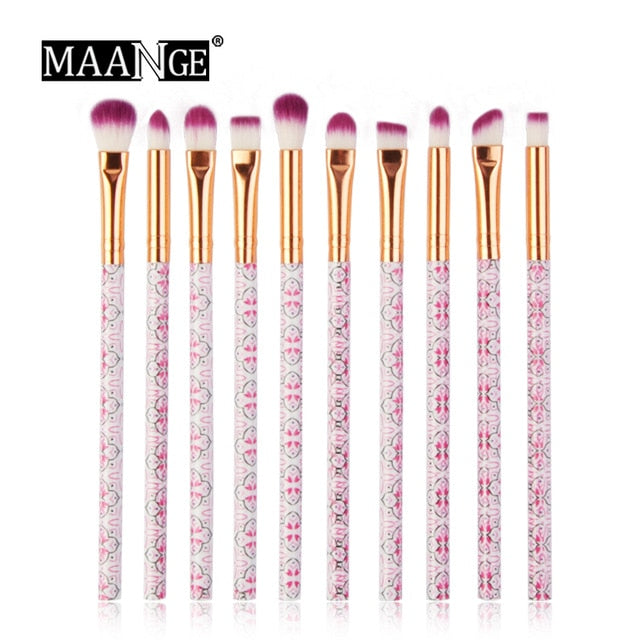 MAANGE Multifunctional 5/7/10pcs Marbling Makeup Brushes Set Eyeshadow Eyeliner Concealer Brush set Mini Make Up Brush Tool Kit