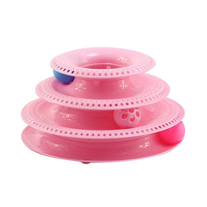 Triple Play Disc Cat Toy  Ball Disk Interactive Toy for IQ Traning