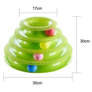 Triple Play Disc Cat Toy  Ball Disk Interactive Toy for IQ Traning