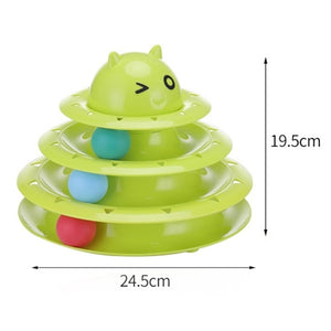 Triple Play Disc Cat Toy  Ball Disk Interactive Toy for IQ Traning