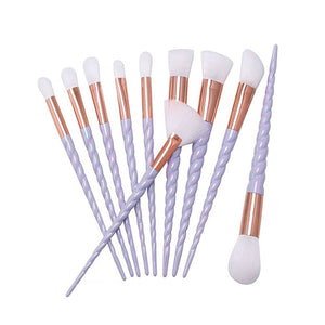 Hot 10pcs Unicorn Makeup Brushes Set Foundation Eyeshadow Base Powder Blush Blending Brushes Makeup Brush Cosmetic Tools