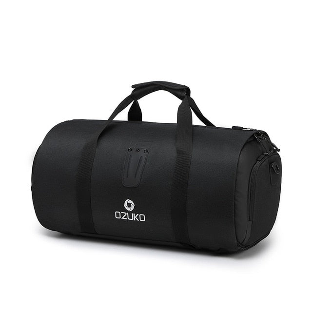 OZUKO Multifunction Large Capacity Men Travel Bag Waterproof Duffle Bag for Trip Suit Storage Hand Luggage Bags with Shoe Pouch