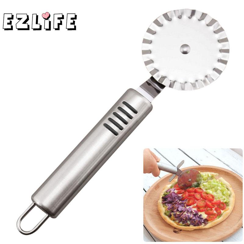 Small Size Pizza & Wheels Stainless Steel Fluted Blade Pizza Roulette GF465