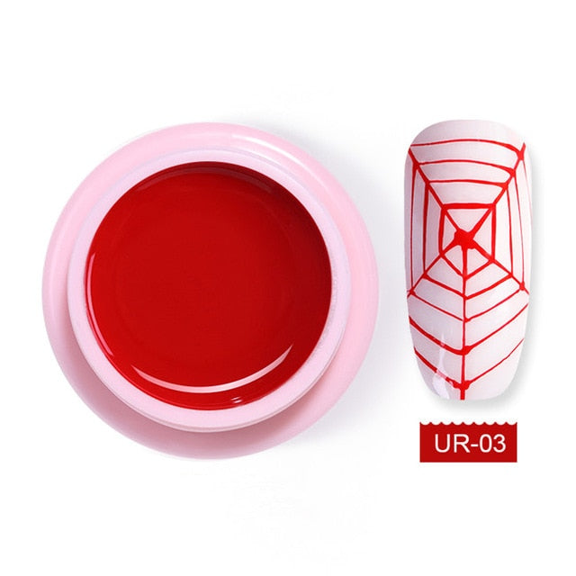 UR SUGAR 7ml Wire Drawing Nail Gel Lacquer Painting Gel Varnish Pulling Silk Spider Creative Nail Art Gel Nail Polish 30 Colors