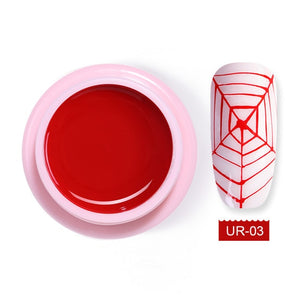 UR SUGAR 7ml Wire Drawing Nail Gel Lacquer Painting Gel Varnish Pulling Silk Spider Creative Nail Art Gel Nail Polish 30 Colors