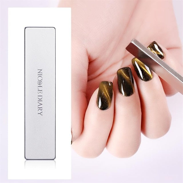 12 Styles Cat Eye Gel Magnetic Board Thick Strong Magnet Stick for UV Gel Polish Manicure Nail Art Tool