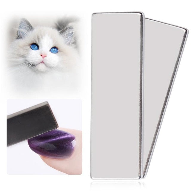 12 Styles Cat Eye Gel Magnetic Board Thick Strong Magnet Stick for UV Gel Polish Manicure Nail Art Tool