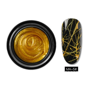 MEET ACROSS 5ml Nail Spider Gel Painting Creative Nail Art UV Gel Wire Drawing Elasticity Point Line Soak Off Gel Spider Varnish