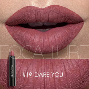 FOCALLURE Matte Lipstick Makeup Sexy Beauty Waterproof Lipstick Pencil Waterproof long lasting Easy To Wear Makeup Lip Cosmetic