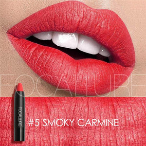 FOCALLURE Matte Lipstick Makeup Sexy Beauty Waterproof Lipstick Pencil Waterproof long lasting Easy To Wear Makeup Lip Cosmetic