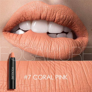 FOCALLURE Matte Lipstick Makeup Sexy Beauty Waterproof Lipstick Pencil Waterproof long lasting Easy To Wear Makeup Lip Cosmetic